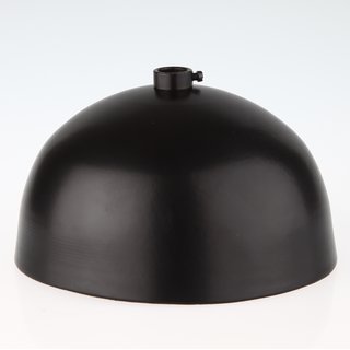 Lampen Baldachin 120x62mm Metall schwarz Kugelform mit 10mm Stellring