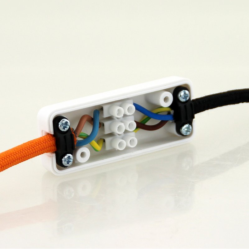 Kabel-Verbinderdose weiß 3-polig 230V interbär, 13,95 €